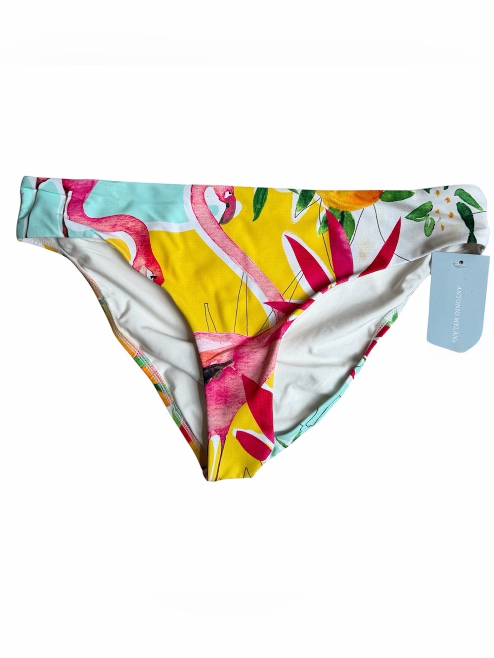 Antonio Melani Flamingo and Fruit Print Bikini Bottoms